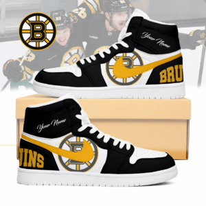 Limited Edition – Customized NHL Boston Bruins Air Jordan 1 Sneakers