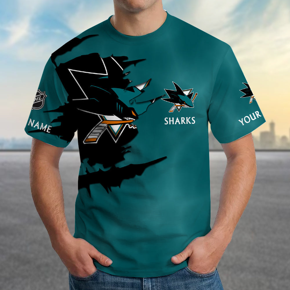 Limited Edition – Customized NHL San Jose Sharks T-Shirt