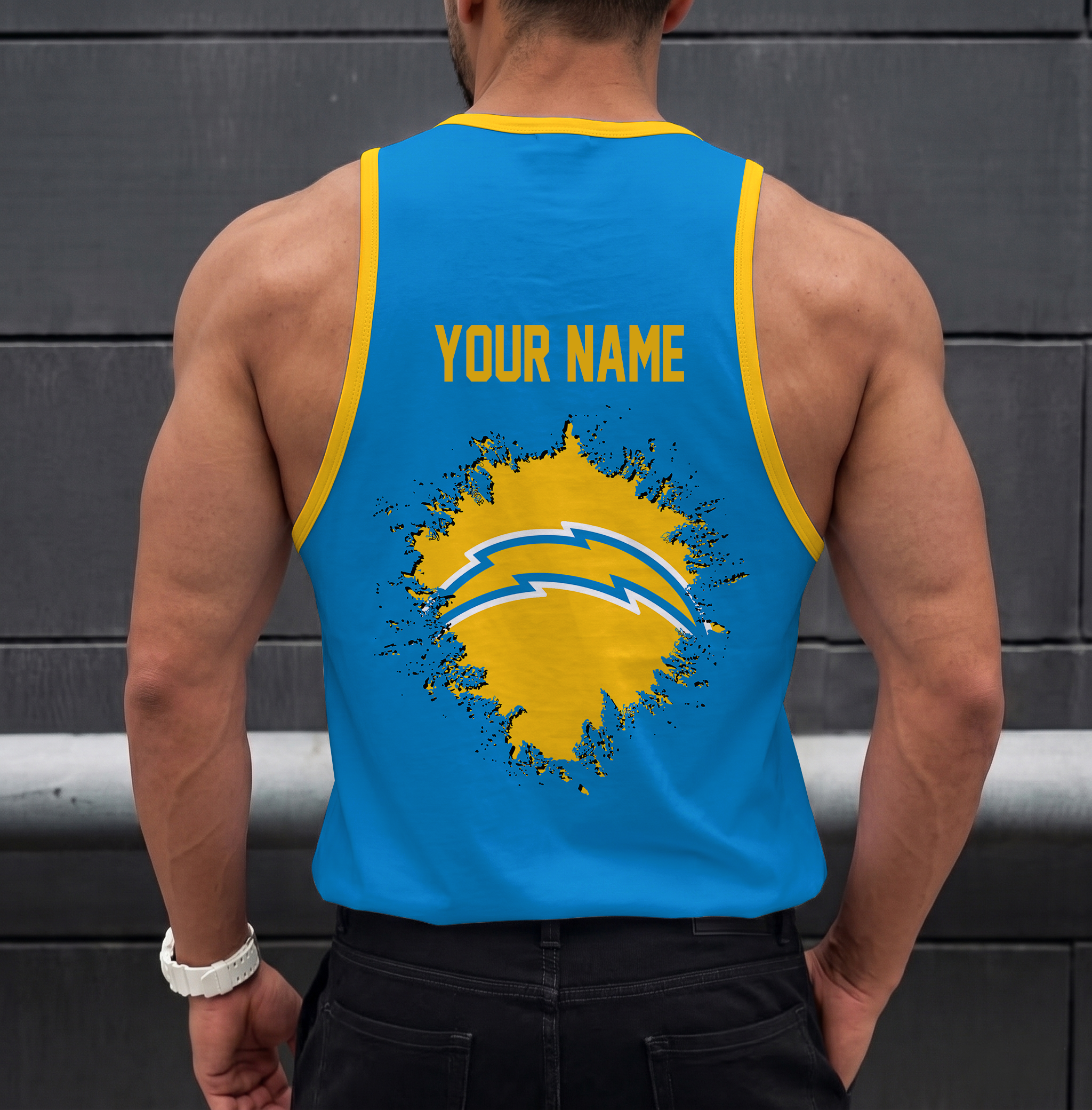 Limited Edition – Customized NFL Los Angeles Chargers Unisex Tank Top - Image 2