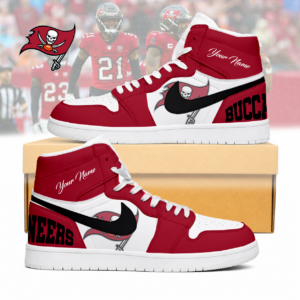 Limited Edition – Customized NFL Tampa Bay Buccaneers Air Jordan 1 Sneakers