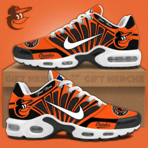 Limited Edition – Customized MLB Baltimore Orioles Unisex Air Max Plus Sneakers