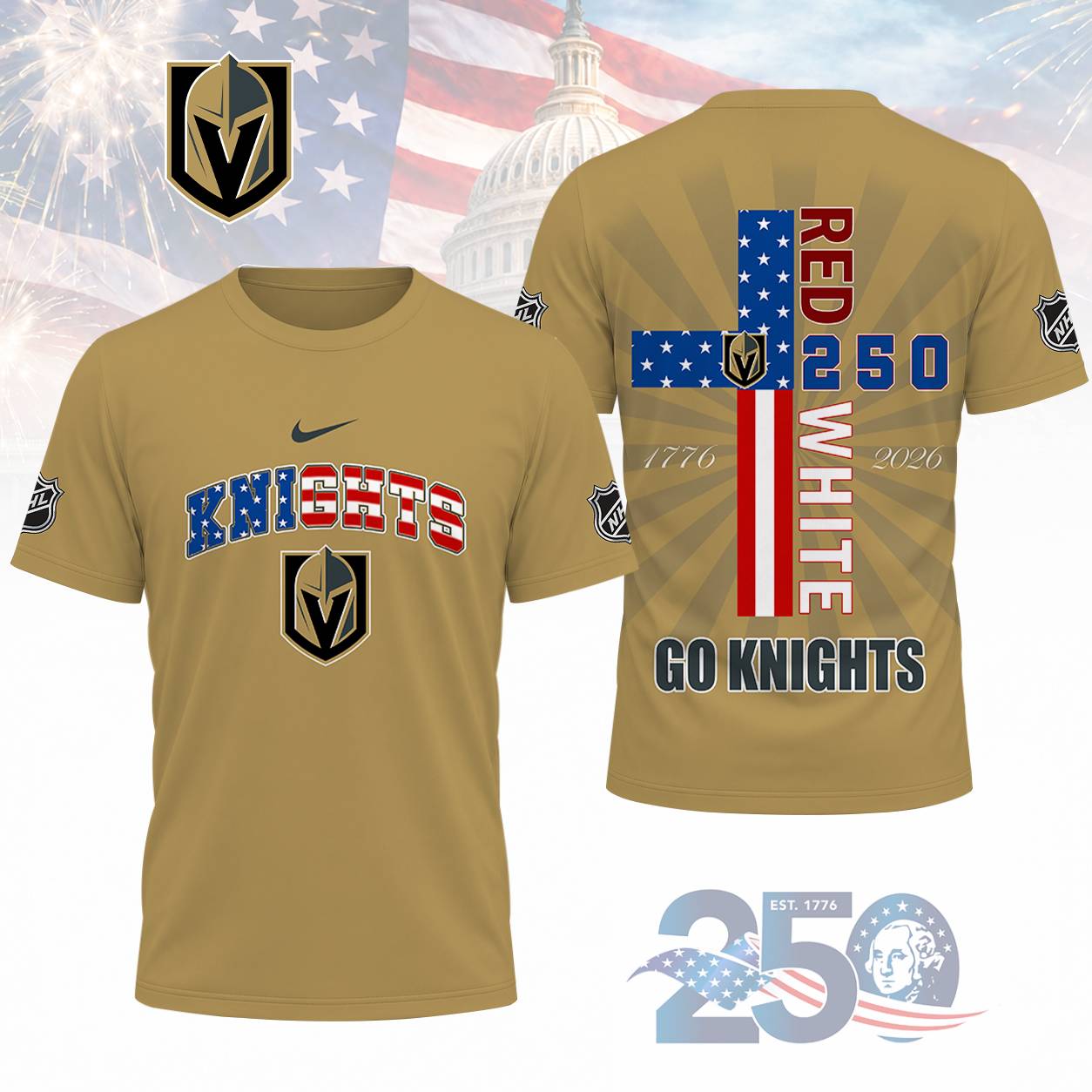 Limited Edition – Customized NHL Vegas Golden Knights T-Shirt