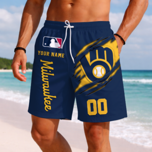 Limited Edition – Premium MLB Milwaukee Brewers Short Pants