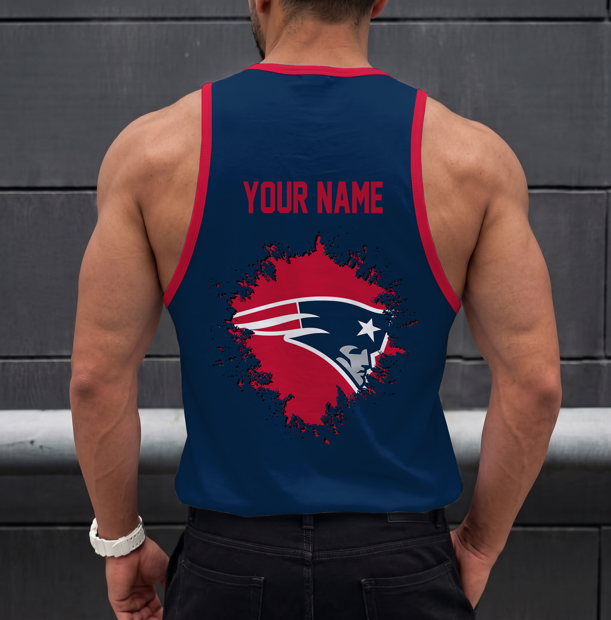 Limited Edition – Customized NFL New England Patriots Unisex Tank Top - Image 2