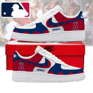 Limited Edition – Customized MLB Los Angeles Angels Air Force 1 Shoes