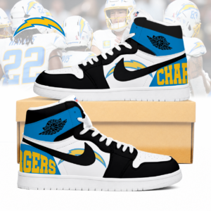 Limited Edition – Customized NFL Los Angeles Chargers Air Jordan 1 Sneakers