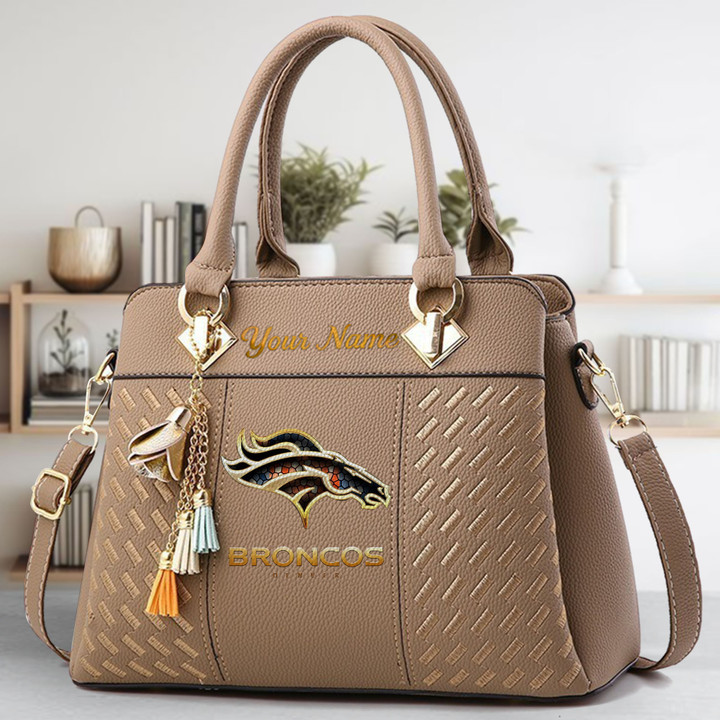 Limited Edition – Customized NFL Denver Broncos Luxury Handbag In Multiple Colors - Image 3