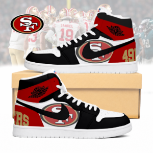 Limited Edition – Customized NFL San Francisco 49Ers Air Jordan 1 Sneakers