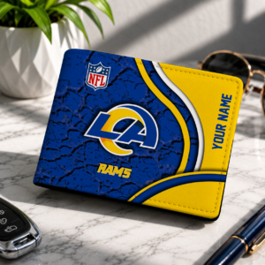 Limited Edition – Customized NFL Los Angeles Rams Leather Wallet