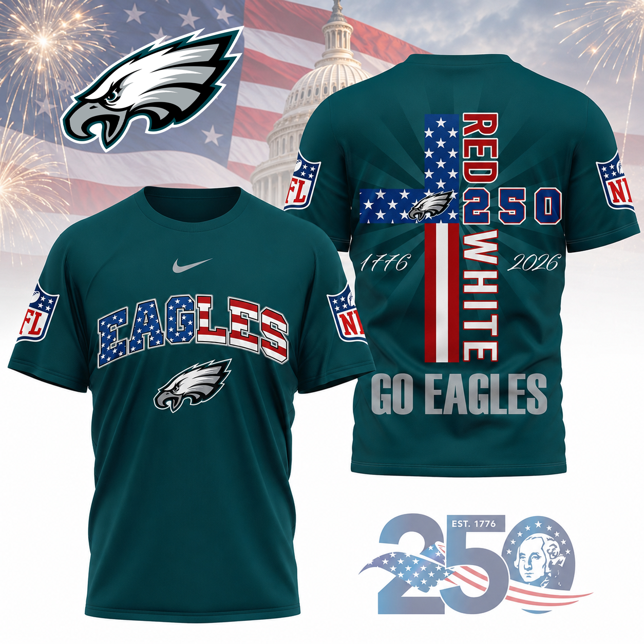 Limited Edition – Customized NFL Philadelphia Eagles T-Shirt