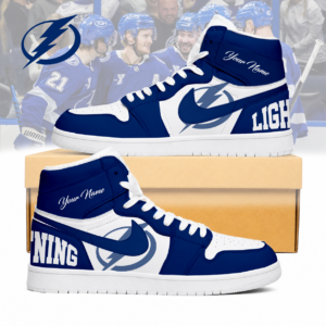 Limited Edition – Customized NHL Tampa Bay Lightning Air Jordan 1 Sneakers