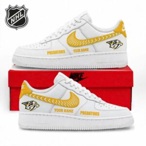 Limited Edition – Customized NHL Nashville Predators Air Force 1 Sneakers