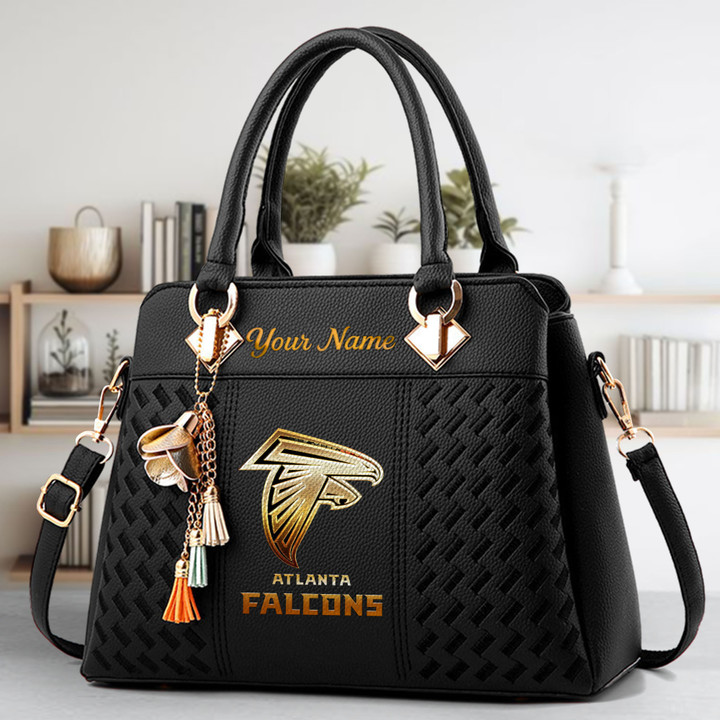 Limited Edition – Customized NFL Atlanta Falcons Luxury Handbag In Multiple Colors - Image 2