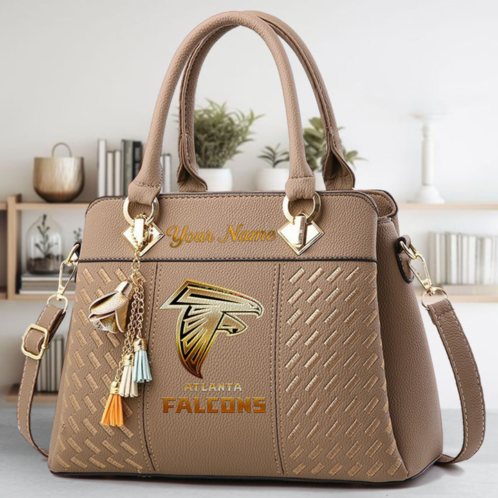 Limited Edition – Customized NFL Atlanta Falcons Luxury Handbag In Multiple Colors - Image 4