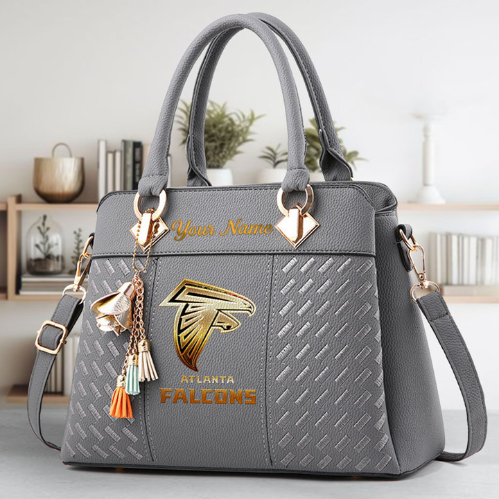 Limited Edition – Customized NFL Atlanta Falcons Luxury Handbag In Multiple Colors - Image 5