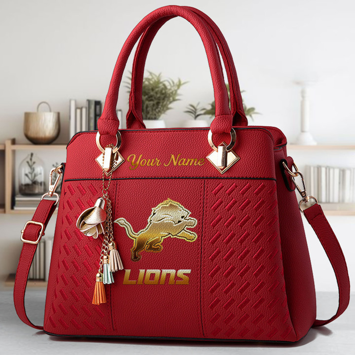 Limited Edition – Customized NFL Detroit Lions Luxury Handbag In Multiple Colors - Image 6