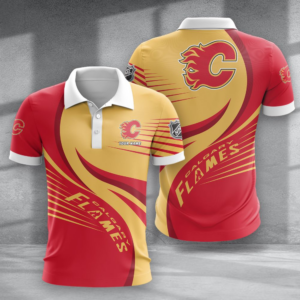 Limited Edition – Customized NHL Calgary Flames Polo Shirt