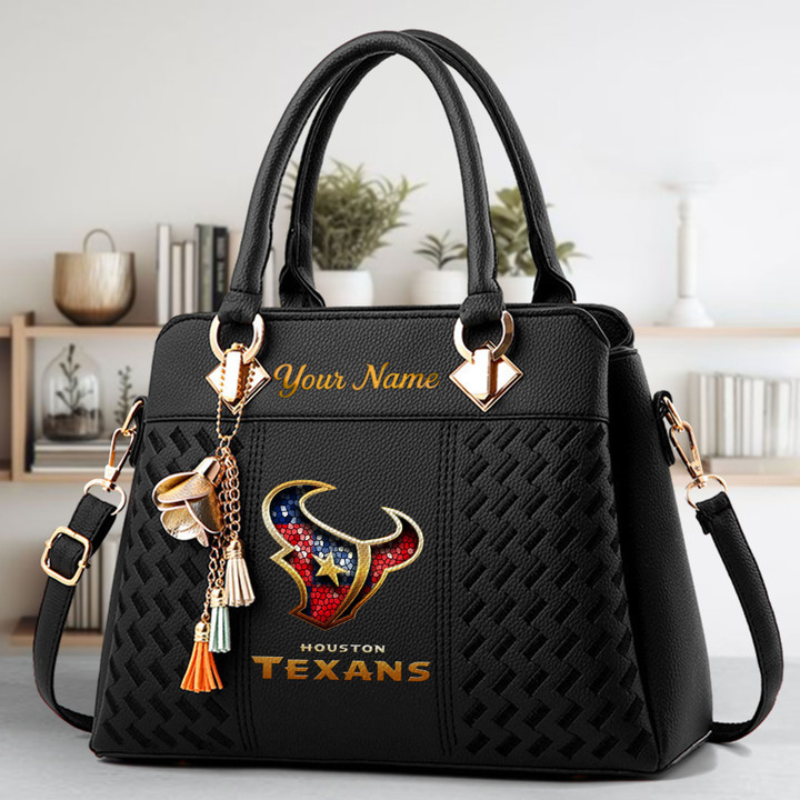 Limited Edition – Customized NFL Houston Texans Luxury Handbag In Multiple Colors - Image 3