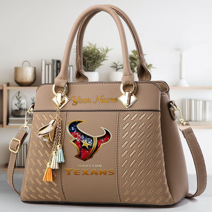 Limited Edition – Customized NFL Houston Texans Luxury Handbag In Multiple Colors - Image 4