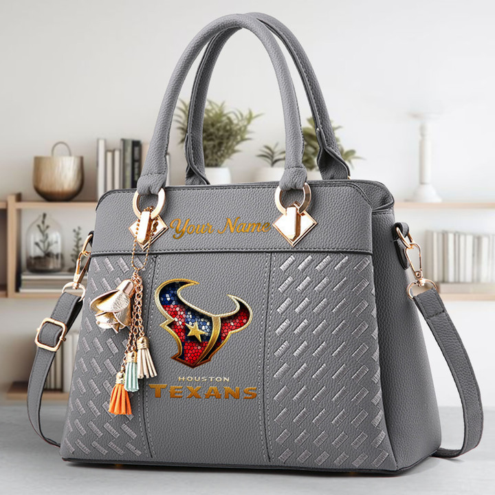 Limited Edition – Customized NFL Houston Texans Luxury Handbag In Multiple Colors - Image 5