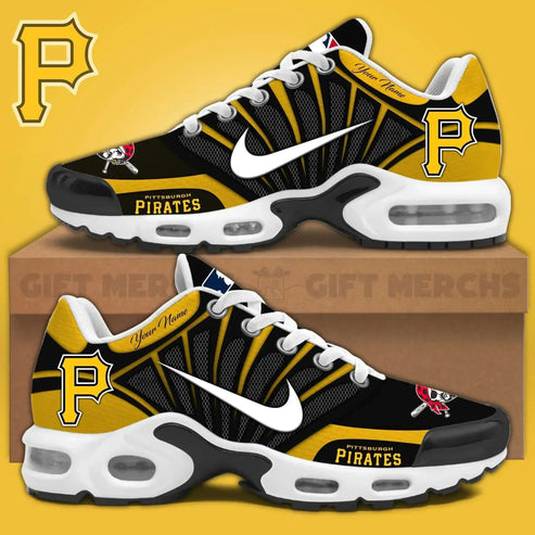 Limited Edition – Customized MLB Pittsburgh Pirates Unisex Air Max Plus Sneakers