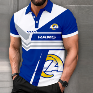 Limited Edition – Customized NFL Los Angeles Rams Polo Shirt