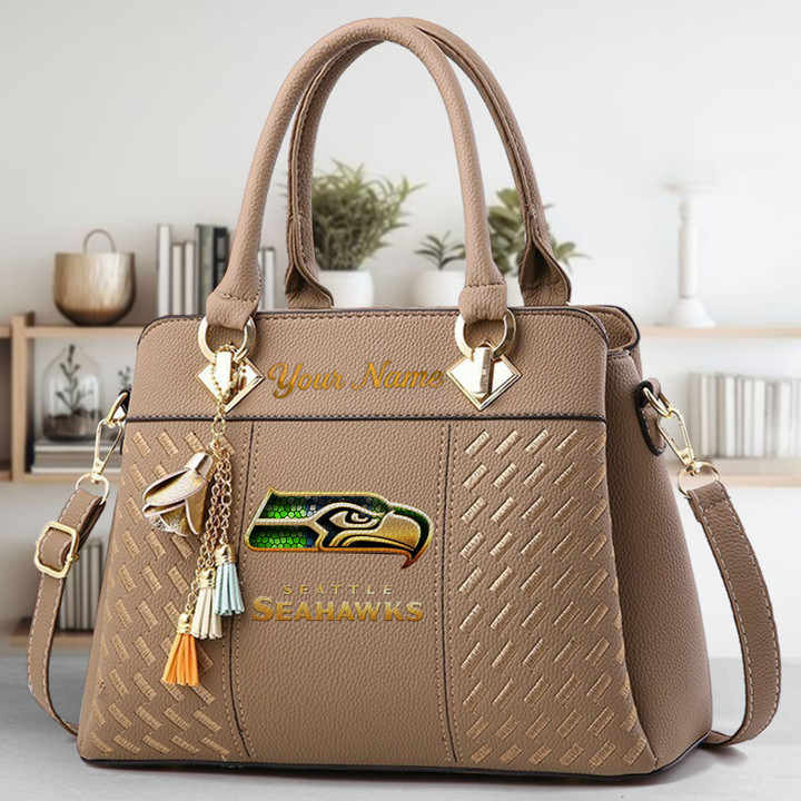 Limited Edition – Customized NFL Seattle Seahawks Luxury Handbag In Multiple Colors - Image 3