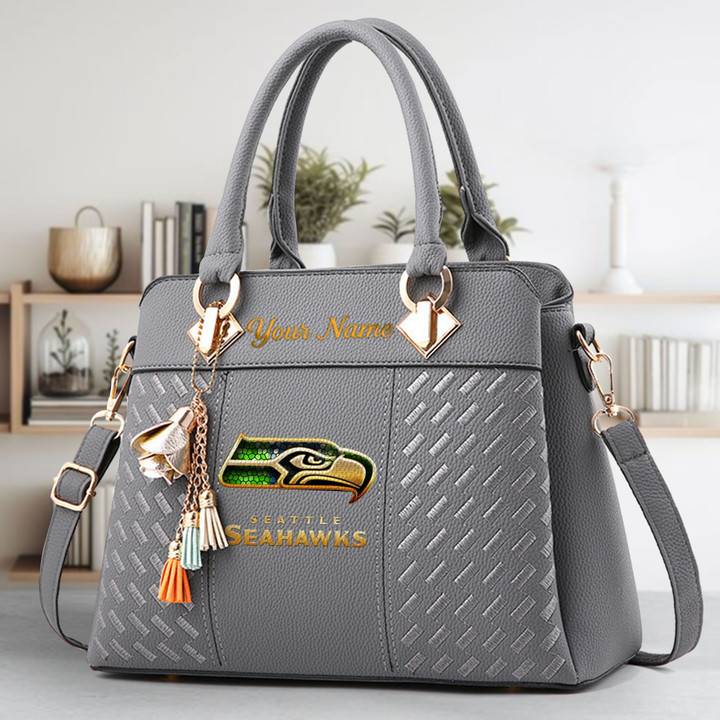 Limited Edition – Customized NFL Seattle Seahawks Luxury Handbag In Multiple Colors - Image 4
