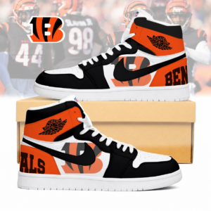 Limited Edition – Customized NFL Cincinnati Bengals Air Jordan 1 Sneakers