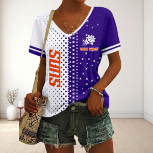 Limited Edition – Customized NBA Phoenix Suns V-Neck Female Shirt