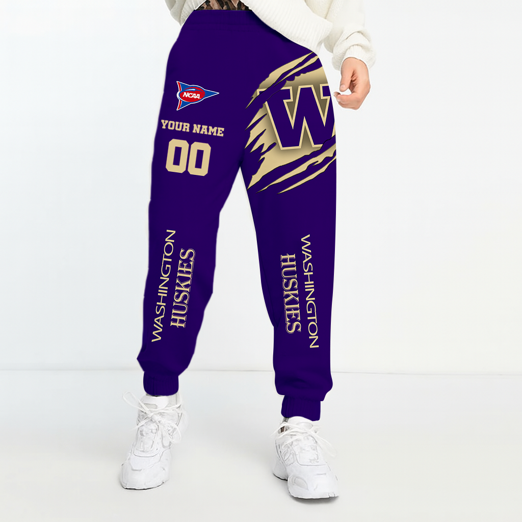 Limited Edition – Customized NCAA Washington Huskies Unisex Long Pants