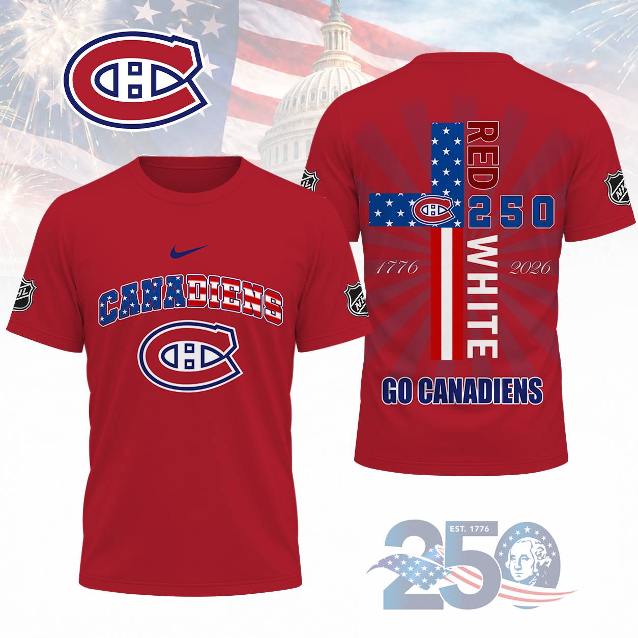 Limited Edition – Customized NHL Montreal Canadiens T-Shirt