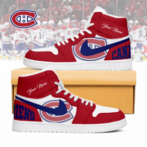 Limited Edition – Customized NHL Montreal Canadiens Air Jordan 1 Sneakers