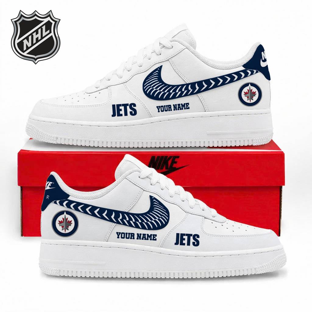Limited Edition – Customized NHL Winnipeg Jets Air Force 1 Sneakers