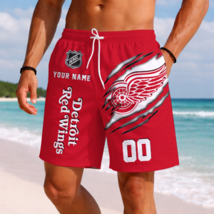 Limited Edition – Customized NHL Detroit Red Wings Short Pants