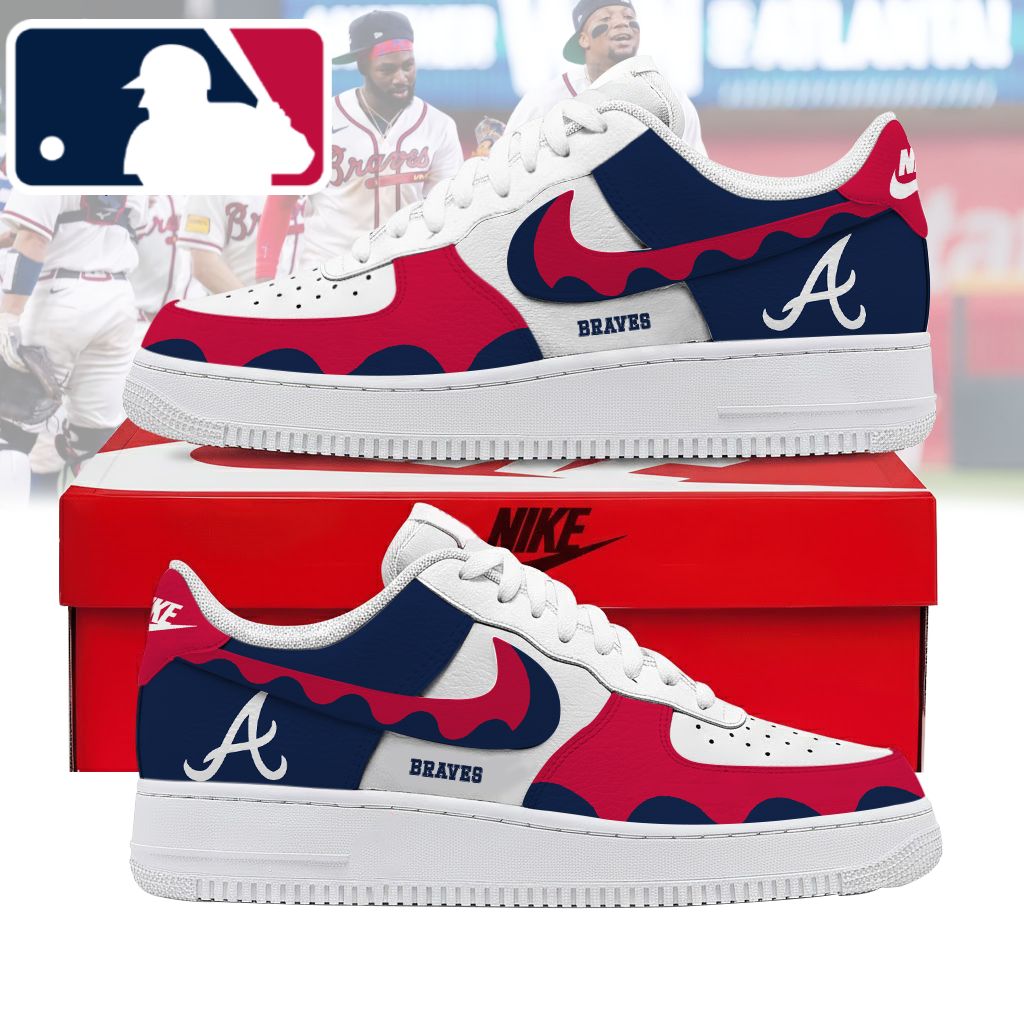Limited Edition – Customized MLB Atlanta Braves Air Force 1 Shoes