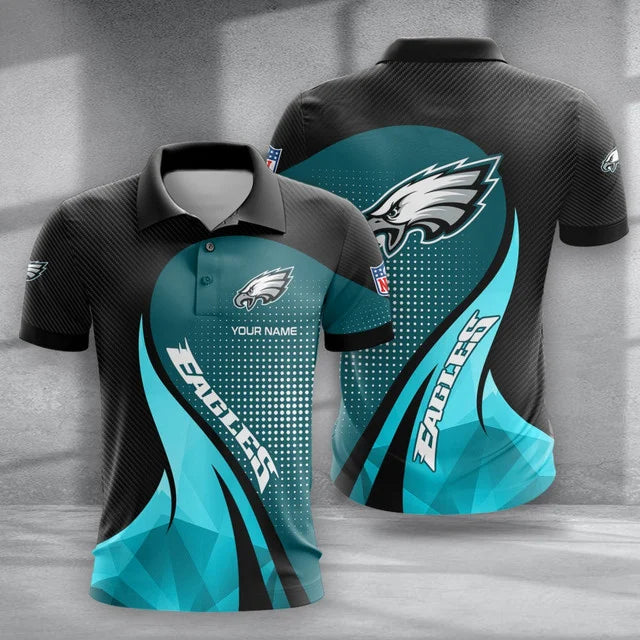 Limited Edition – Customized NFL Philadelphia Eagles Polo Shirt & Short Pants Set