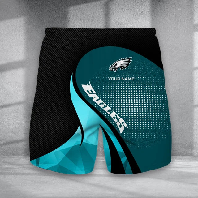 Limited Edition – Customized NFL Philadelphia Eagles Polo Shirt & Short Pants Set - Image 2