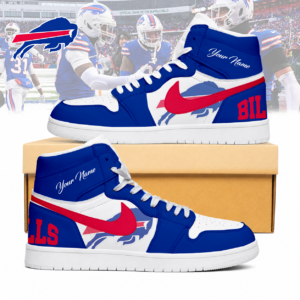 Limited Edition – Customized NFL Buffalo Bills Air Jordan 1 Sneakers