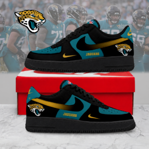 Limited Edition – Customized NFL Jacksonville Jaguars Air Force 1 Sneakers