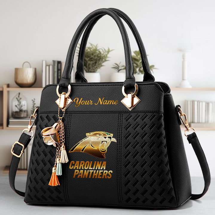 Limited Edition – Customized NFL Carolina Panthers Luxury Handbag In Multiple Colors