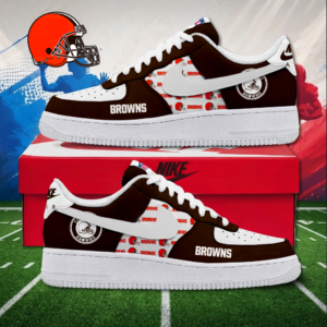 Limited Edition – Customized NFL Cleveland Browns Air Force 1 Sneakers