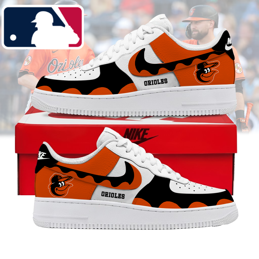 Limited Edition – Customized MLB Baltimore Orioles Air Force 1 Shoes