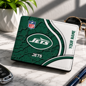 Limited Edition – Customized NFL New York Jets Leather Wallet