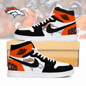 Limited Edition – Customized NFL Denver Broncos Air Jordan 1 Sneakers