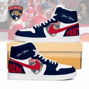 Limited Edition – Customized NHL Florida Panthers Air Jordan 1 Sneakers