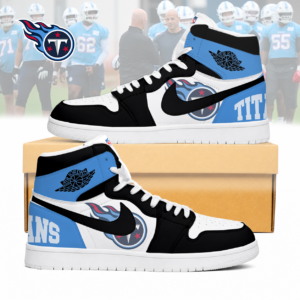 Limited Edition – Customized NFL Tennessee Titans Air Jordan 1 Sneakers