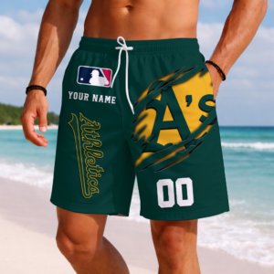Limited Edition – Premium MLB Oakland Athletics Short Pants