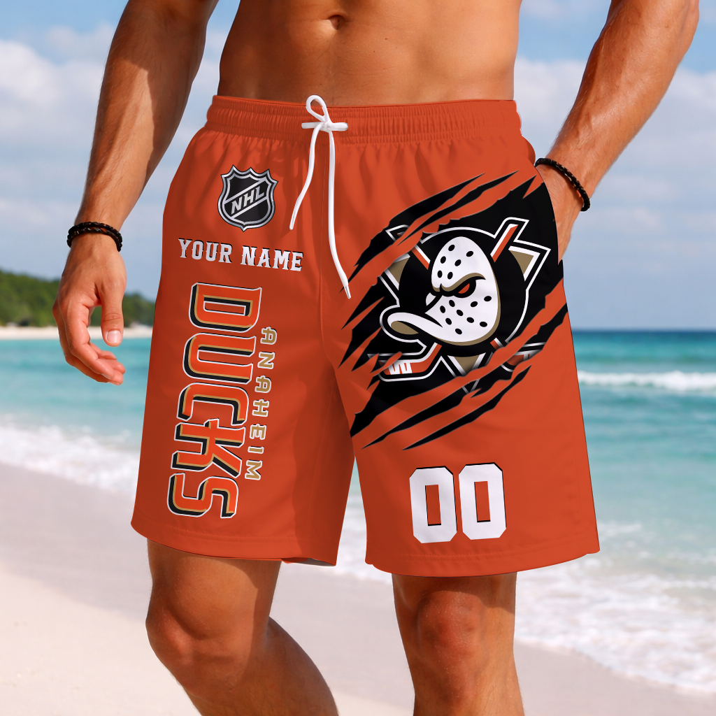 Limited Edition – Customized NHL Anaheim Ducks Short Pants