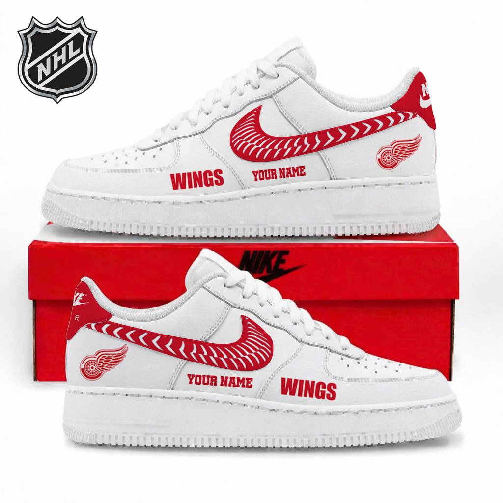 Limited Edition – Customized NHL Detroit Red Wings Air Force 1 Sneakers